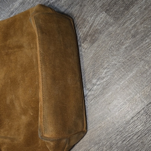 Dooney & Bourke honey color 100% leather suede large Sloan purse - Picture 6 of 12